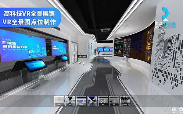 线上3D虚拟科技展馆_企业规模线上展示